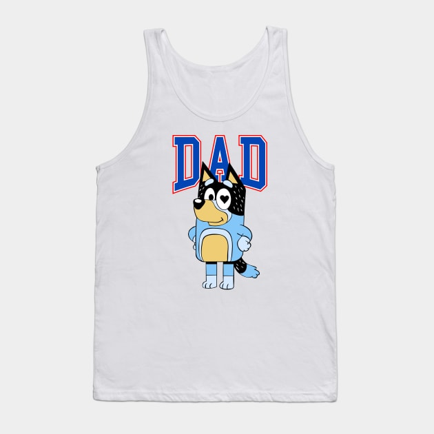 Bluey Dad Tank Top by Kuturupiah